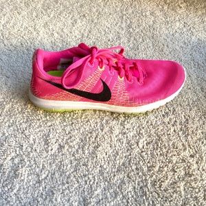 Nike Pink Flex Fury women's running shoes
